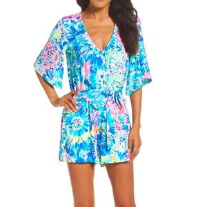 Lilly Pulitzer Madilyn Romper Multi Dive In